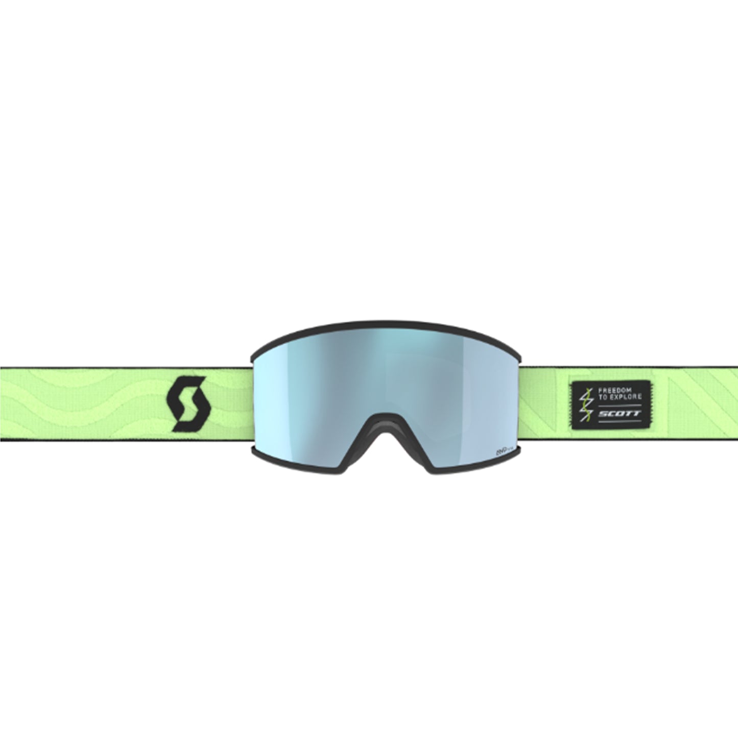 Maschera SCOTT - Ambit glow green / AMP ice chrome S2