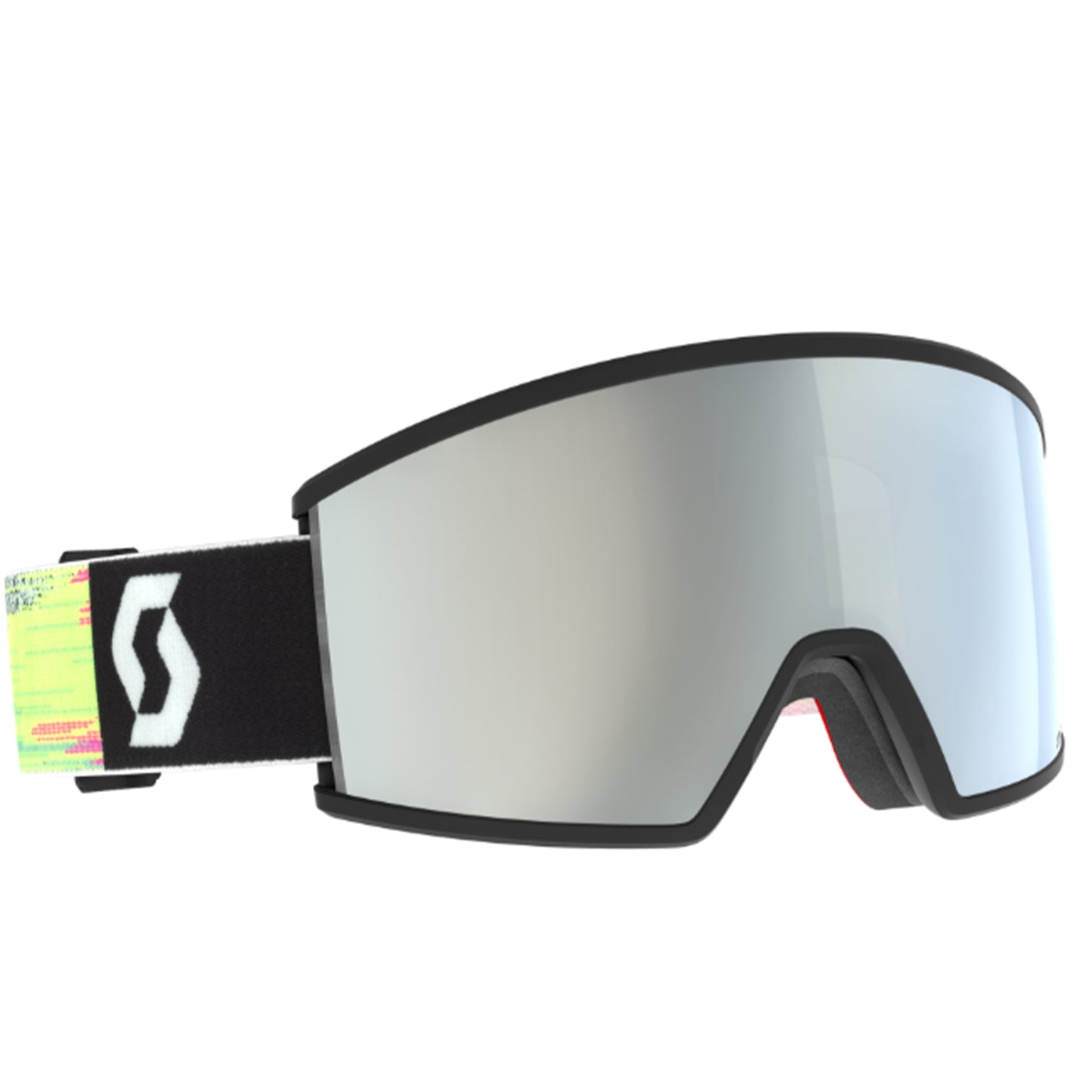 Maschera SCOTT - Ambit COMPACT black/neon yellow / AMP white chrome S2