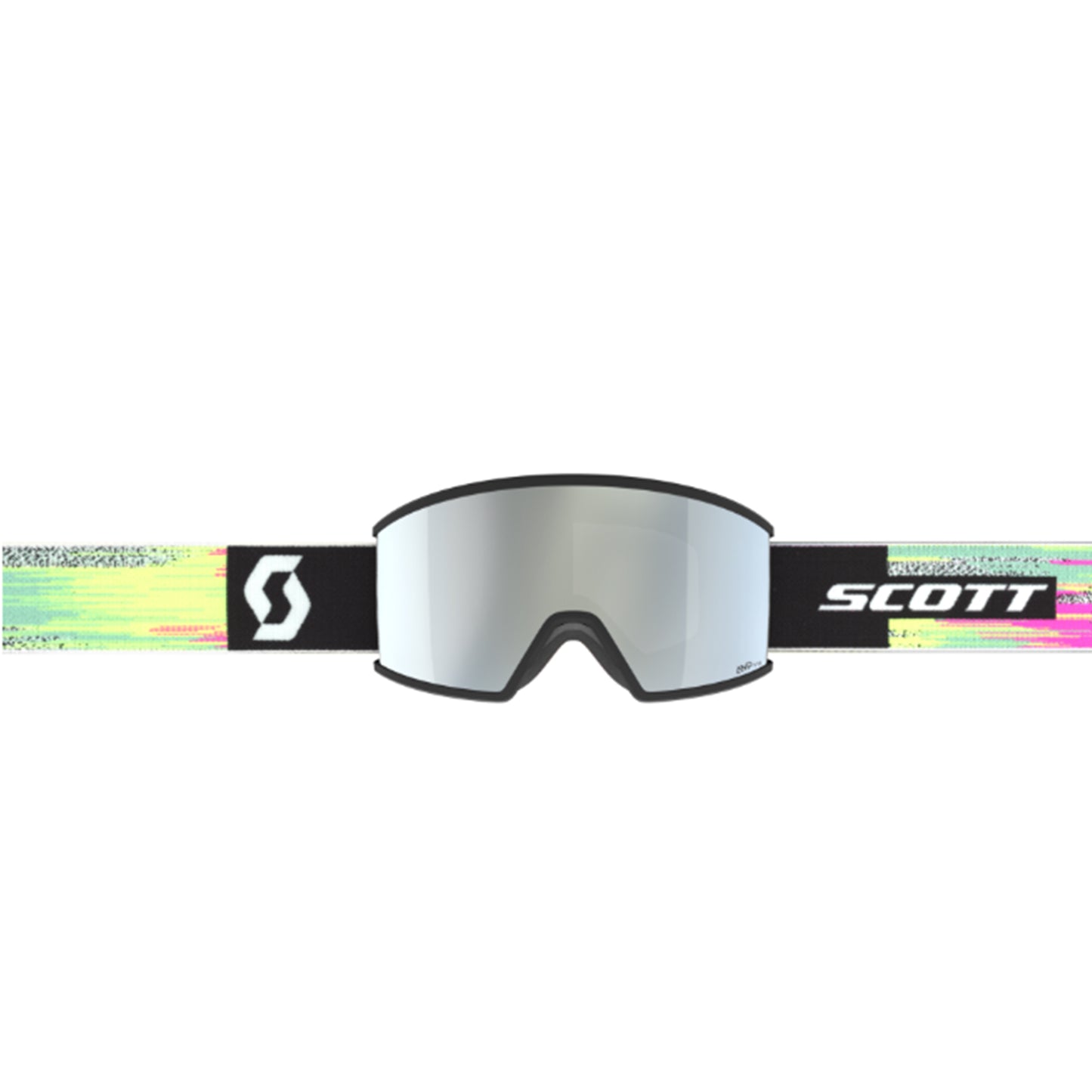 Maschera SCOTT - Ambit COMPACT black/neon yellow / AMP white chrome S2