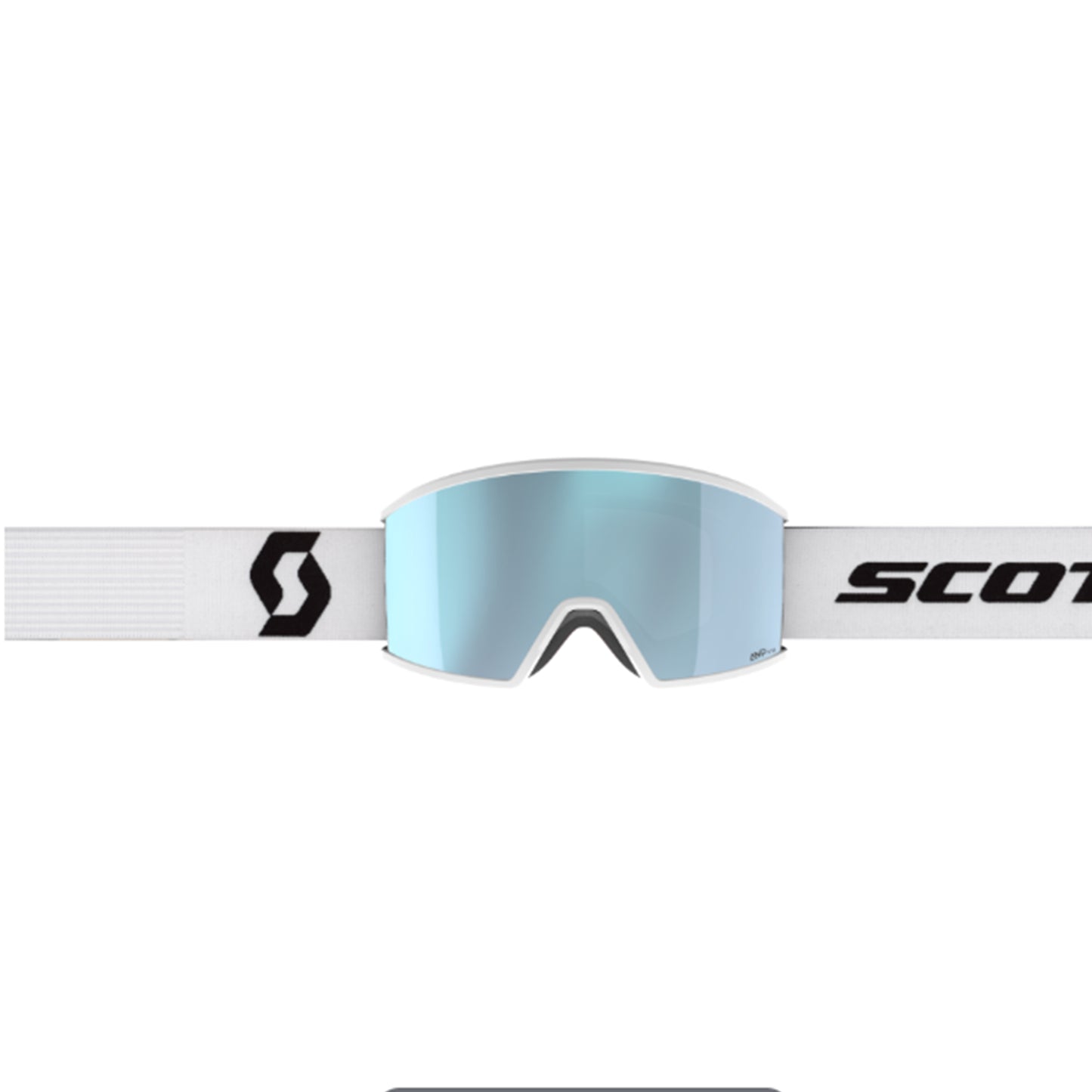Maschera SCOTT - Ambit mineral white/black / AMP ice chrome S2