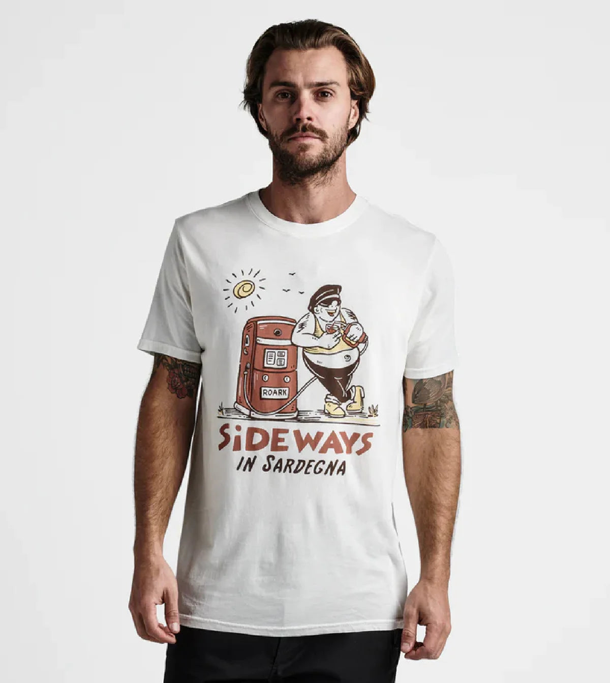 T-SHIRT ROARK SIDEWAY IN SARDEGNA OFF WHITE