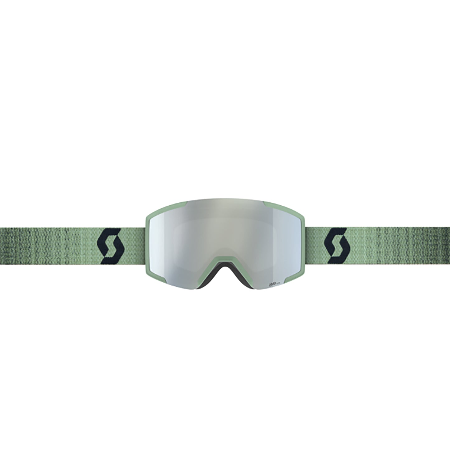 Maschera SCOTT - Shield AMP white chrome S2 / soft green/black