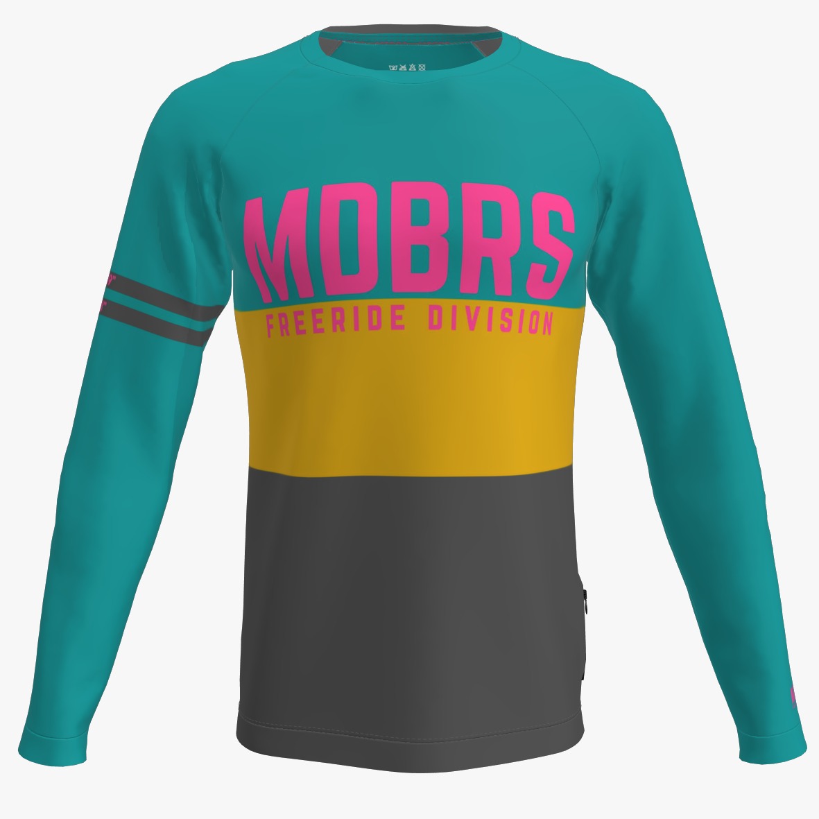 Maglia SLOPLINE Freeride - Stripes Emerald