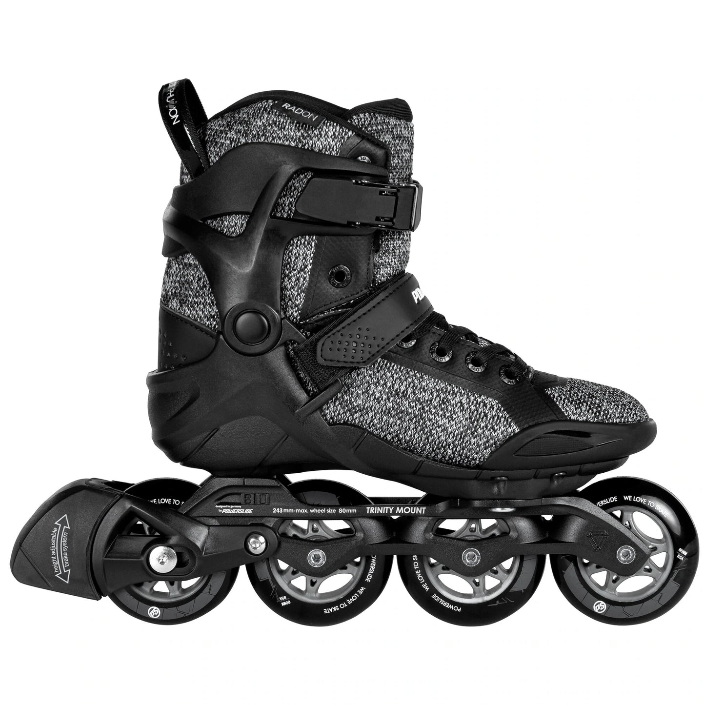 Pattini Powerslide Phuzion Radon Black White 80