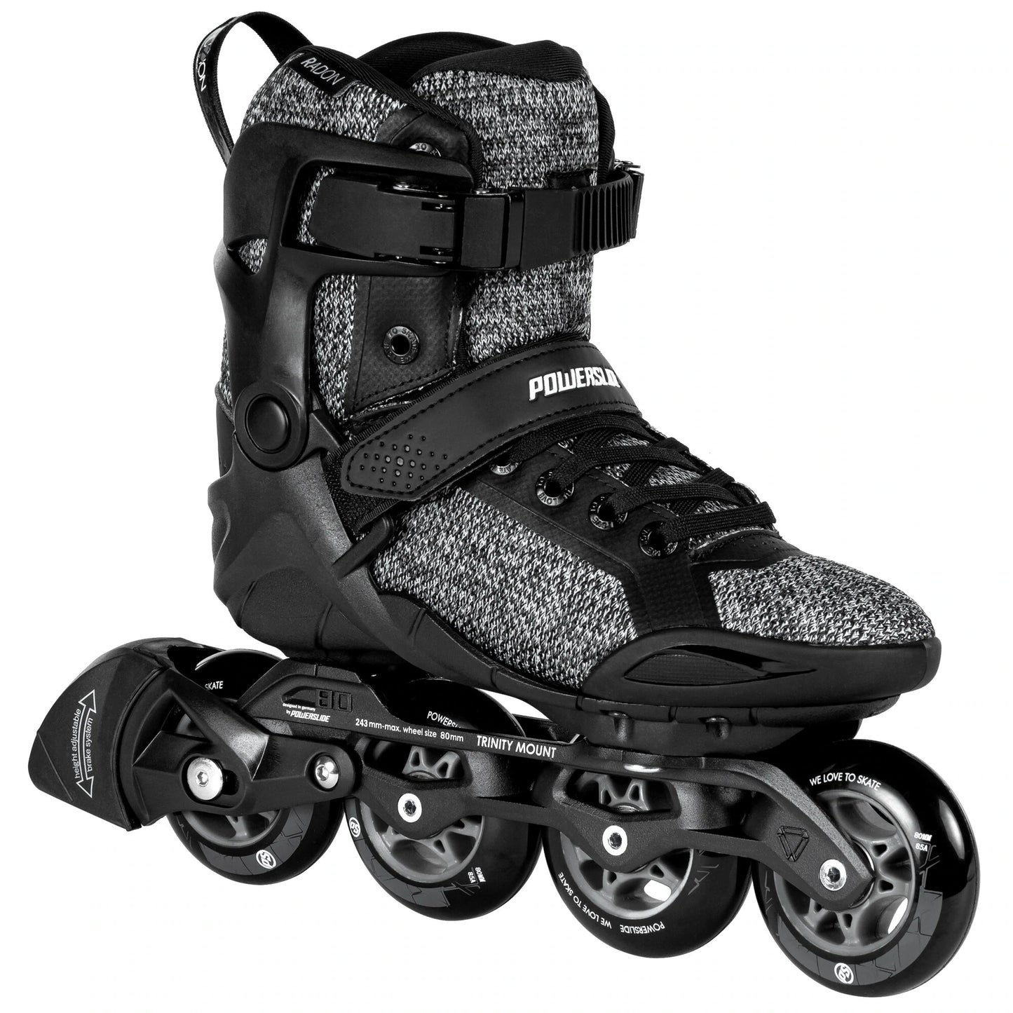 Pattini Powerslide Phuzion Radon Black White 80