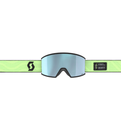 Maschera SCOTT - Ambit glow green / AMP ice chrome S2