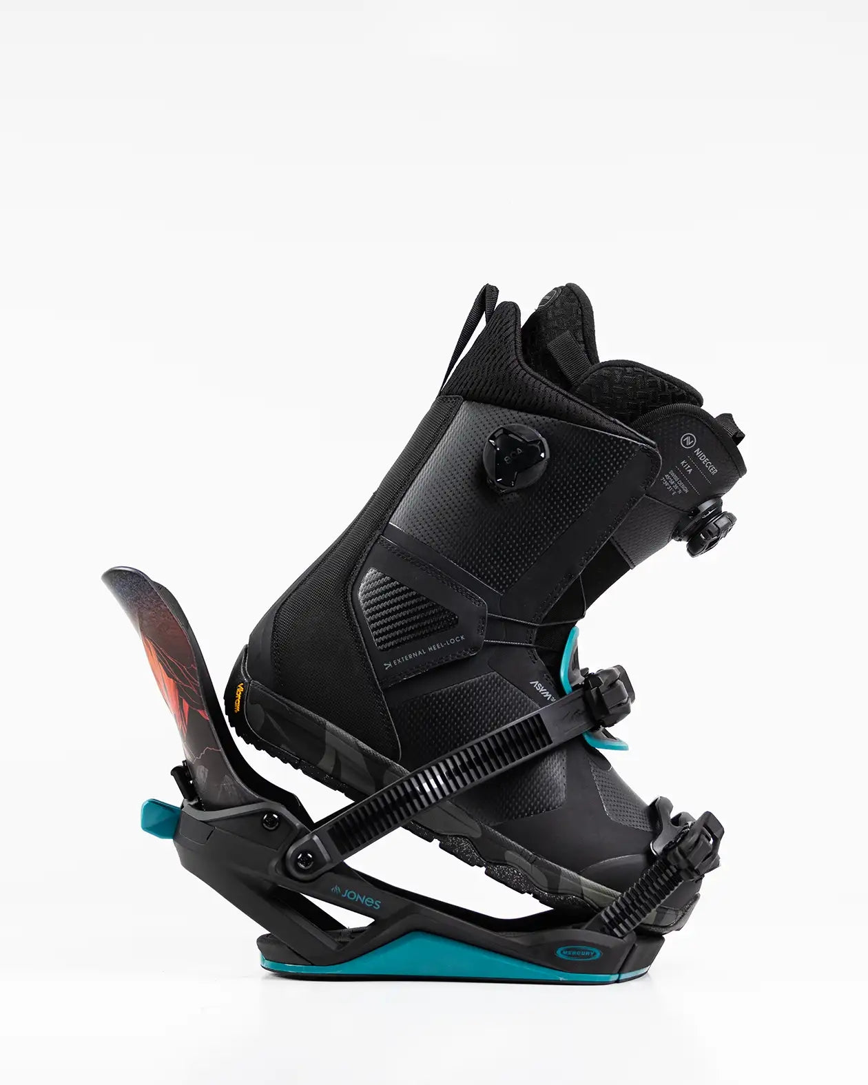 Attacchi Snowboard JONES - Mercury FASE -  Blue Art