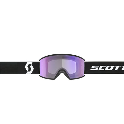 Maschera SCOTT - Ambit LS mineral black/white / AMP LS blue chrome S2-4