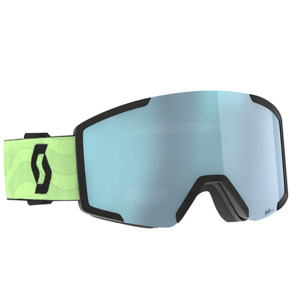 Maschera SCOTT - Shield AMP ice chrome S2 / glow green
