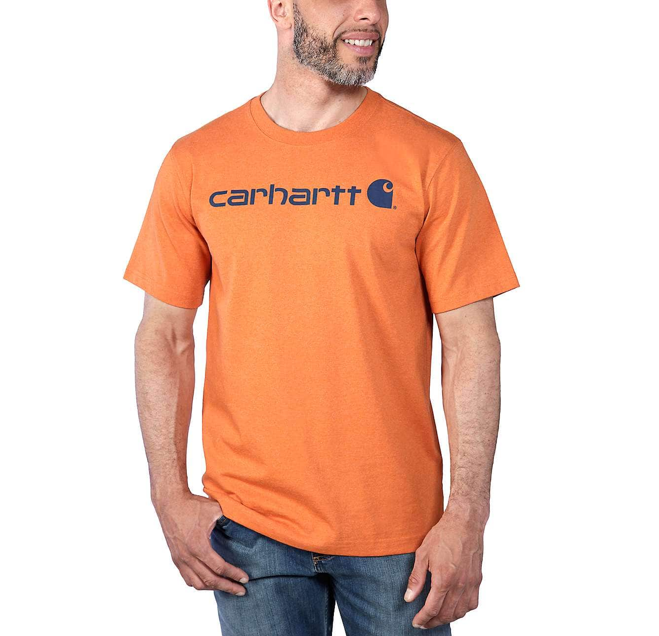 T-Shirt CARHARTT - RELAXED FIT HEAVYWEIGHT - ORANGE