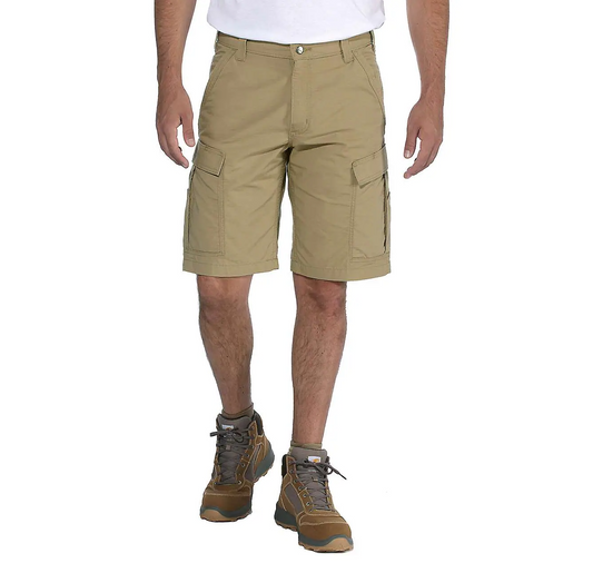 CARHARTT FORCE™ RELAXED FIT RIPSTOP CARGO WORK SHORT - DARK KHAKI