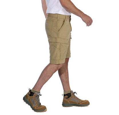 CARHARTT FORCE™ RELAXED FIT RIPSTOP CARGO WORK SHORT - DARK KHAKI