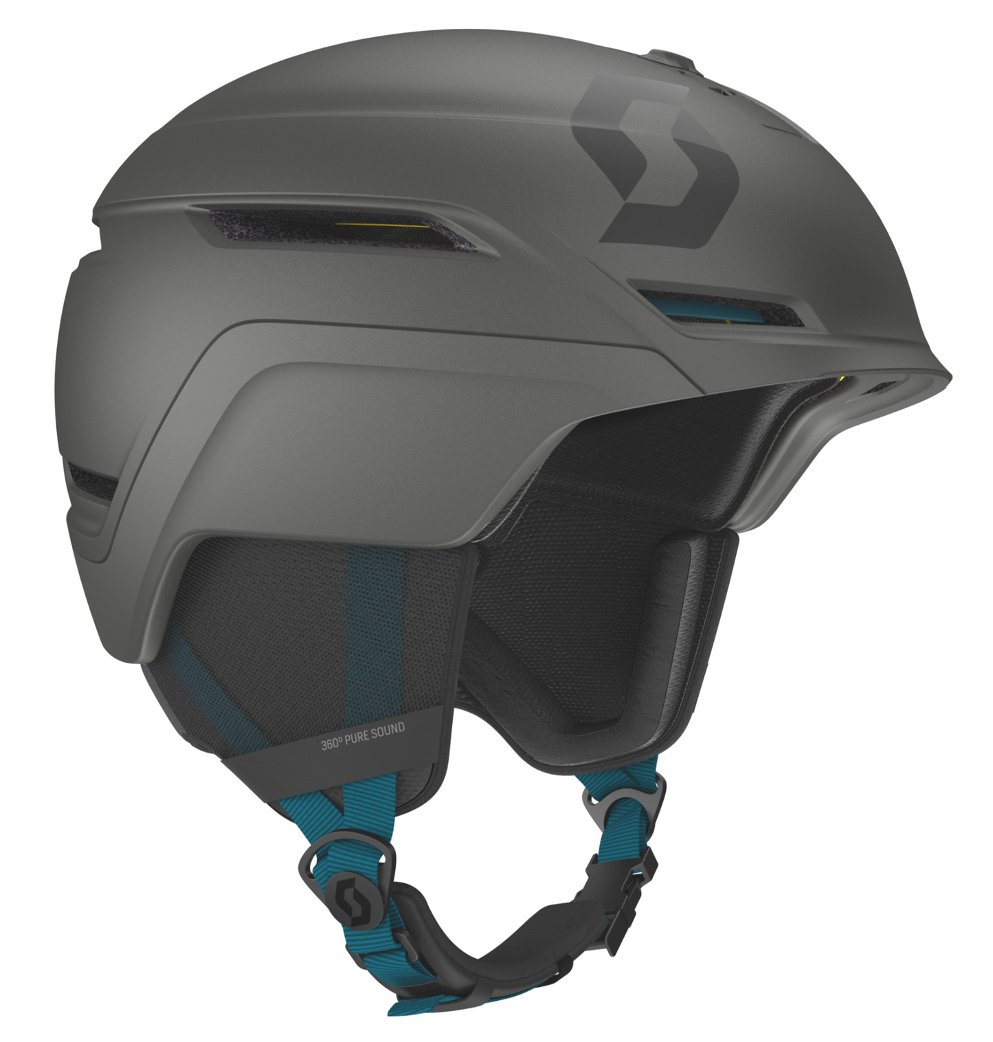 Casco SKI-SNOW Helmet SCOTT Symbol 2 Plus Iron Grey/Blue