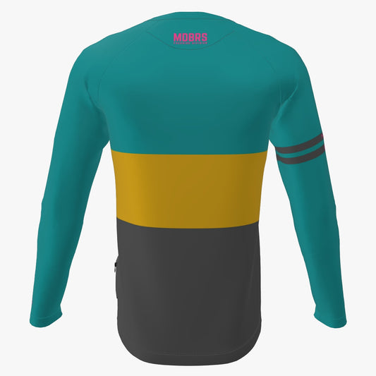 Maglia SLOPLINE Freeride - Stripes Emerald